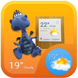 Dinosaur Weather Widget Theme иконка