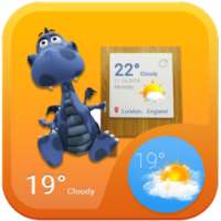 Dinosaur Weather Widget Theme on 9Apps