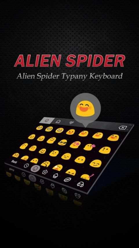 Alien Spider Theme Keyboard скриншот 2
