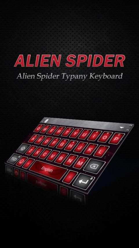 Alien Spider Theme Keyboard скриншот 3