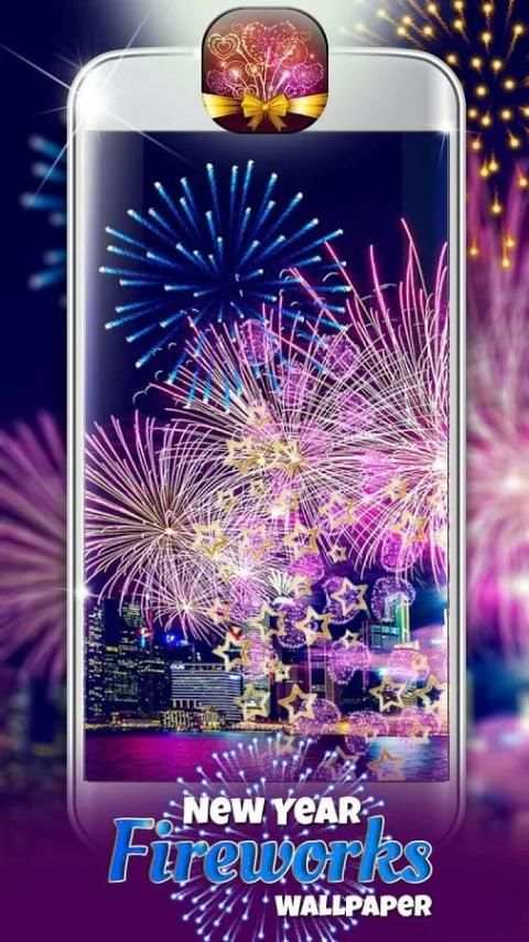 New Year Fireworks Wallpaper screenshot 2