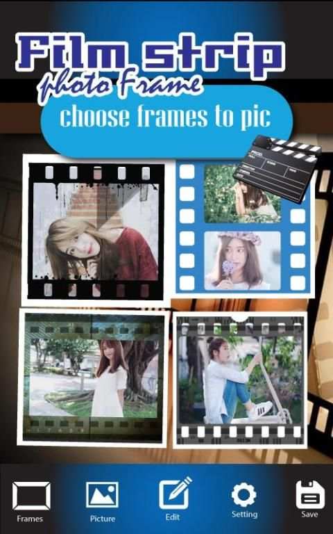 Selfie Filmstrip Photo Frame स्क्रीनशॉट 2