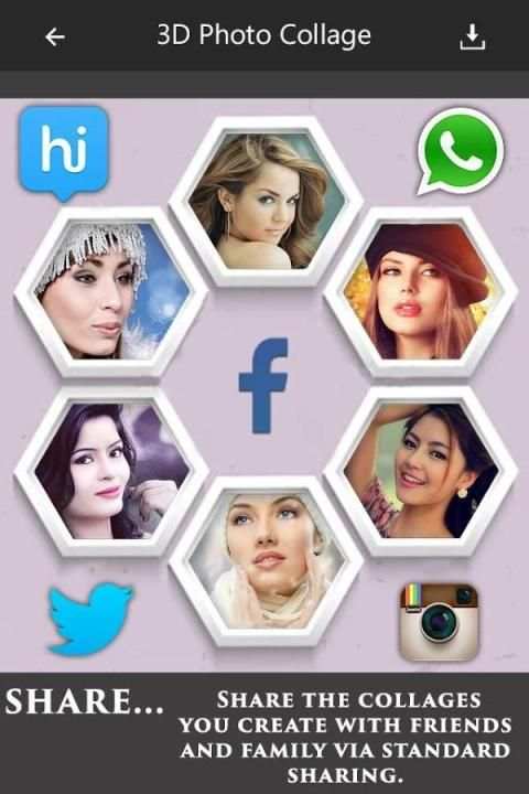 3D Photo Collage Maker 1 تصوير الشاشة