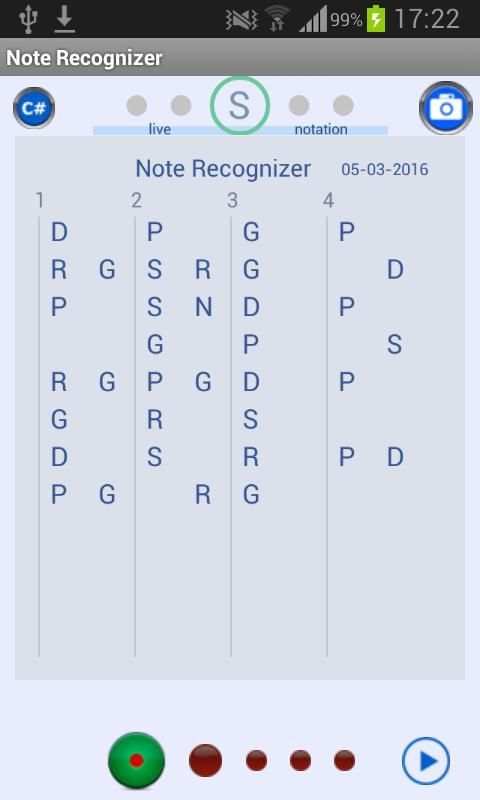Note Recognizer 7 تصوير الشاشة