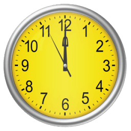 ikon Yellow clock (Wallpapyrus pro)