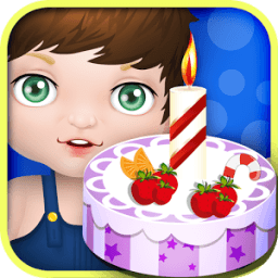 Baby birthday cake maker आइकन