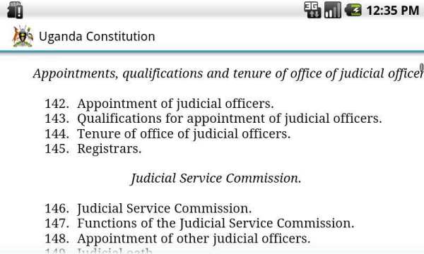 Uganda Constitution 7 تصوير الشاشة