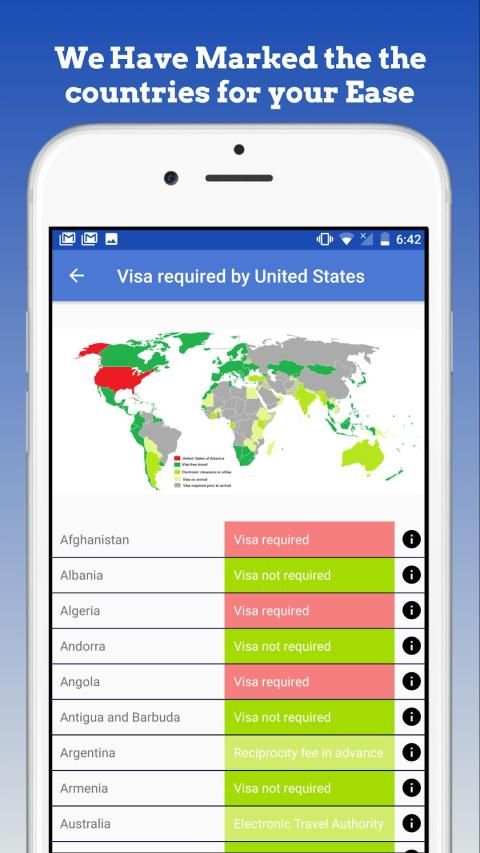 World Travel without Visa स्क्रीनशॉट 3