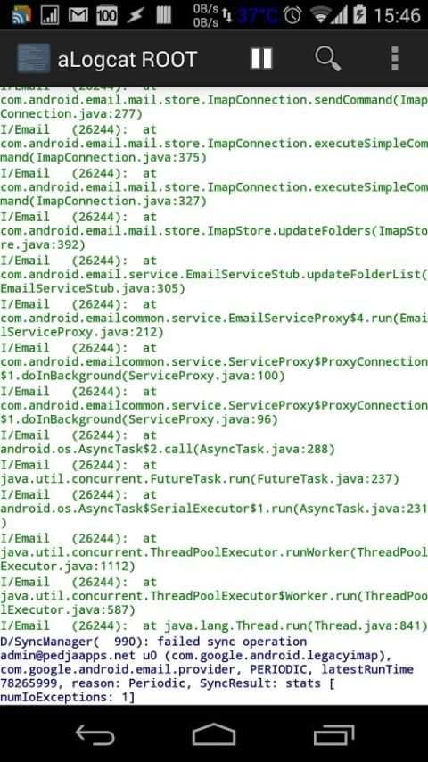 [ROOT] aLogcat screenshot 3