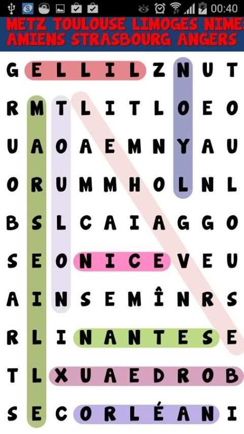 Mots Mêlés en Français screenshot 2