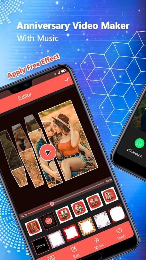 Anniversary Photo Video Maker With Music screenshot 2