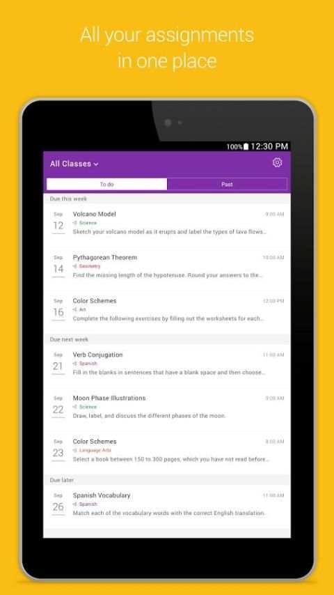 Microsoft Classroom screenshot 1