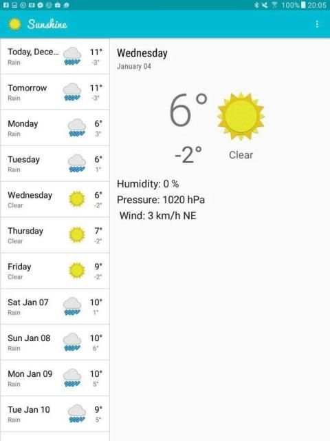 WeatherApp स्क्रीनशॉट 2
