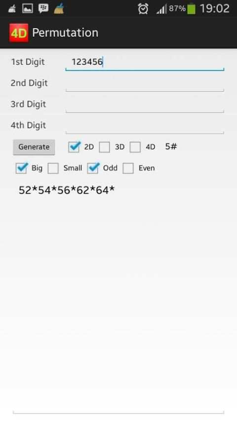 4D Permutation Old Version screenshot 5