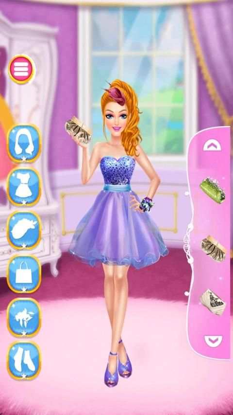 Prom salon makeup dressup screenshot 1