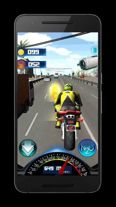 Traffic Top Rider Bike Game 2 تصوير الشاشة