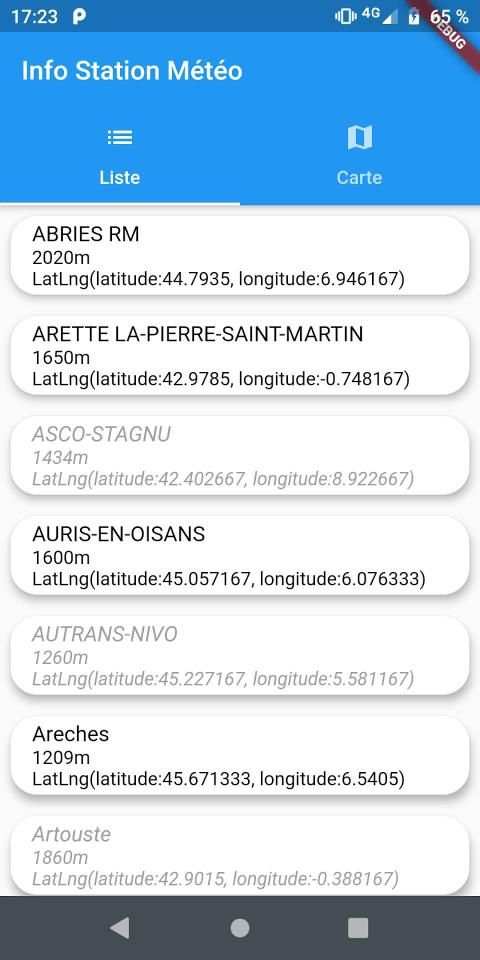 Info Neige screenshot 2