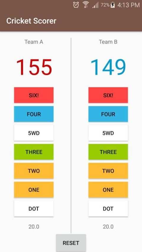 Cricket Scorer स्क्रीनशॉट 2