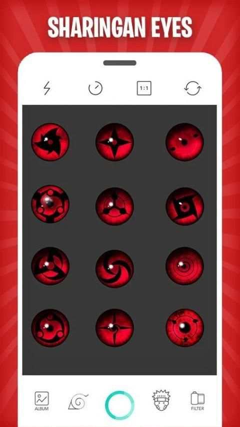Sharingan Eyes & Rasengan Camera Photo Editor screenshot 7