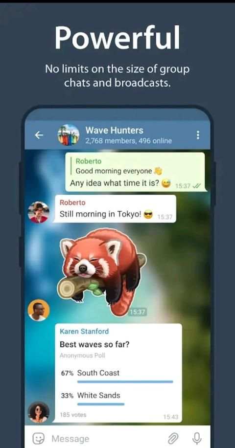 Telegrant Messenger स्क्रीनशॉट 1