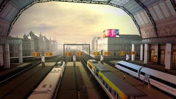 Euro Train Driving Games स्क्रीनशॉट 7