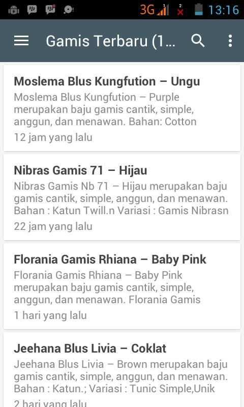 Baju Gamis screenshot 2