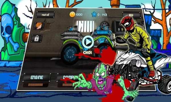 Dua Xe Zombie - Zombie Racing screenshot 5