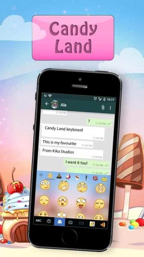 Candy iKeyboard Theme 4 تصوير الشاشة