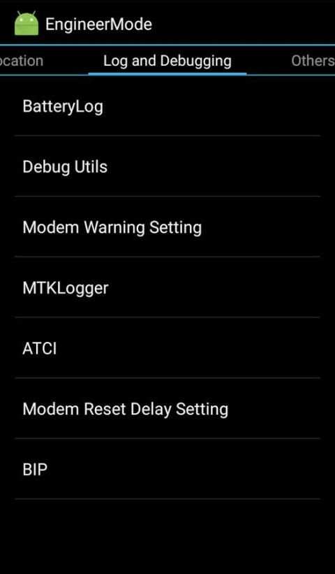 MTK Engineering Mode screenshot 1