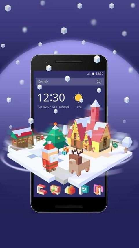Tema Natal 3D screenshot 3