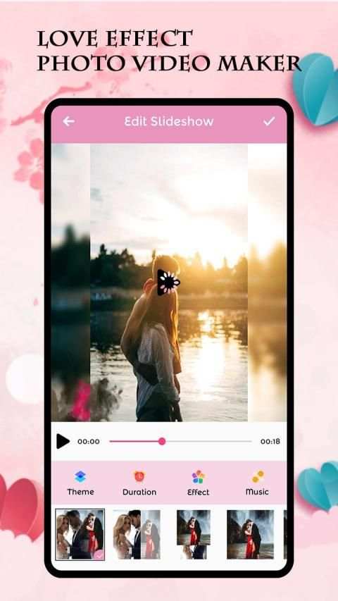 Love Effect Photo Video Maker स्क्रीनशॉट 3