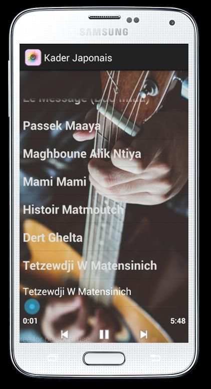 Kader Japonais Chansons screenshot 1