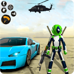 DeaPool US Stickman Rope Hero - Vice Town आइकन