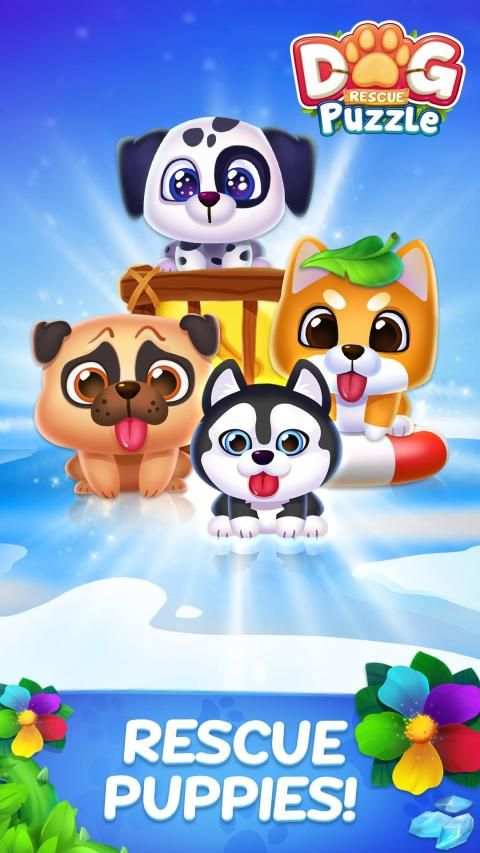 Dog Rescue: Blast & Match Cubes स्क्रीनशॉट 1