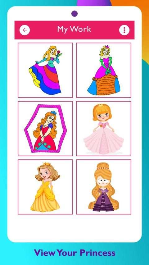 Princess Painting Games screenshot 5