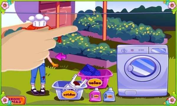 Cleaning cooking clothes games screenshot 4