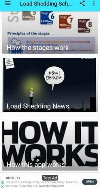 Load Shedding Schedules App स्क्रीनशॉट 2