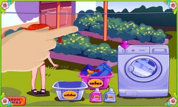 Cleaning cooking clothes games screenshot 1