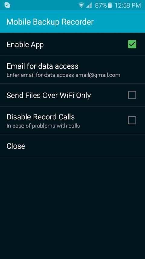 Hidden Call Recorder screenshot 1