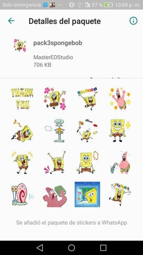 Cartoons Stickers BobEsponja WhatsAp-WAStickerApps screenshot 5