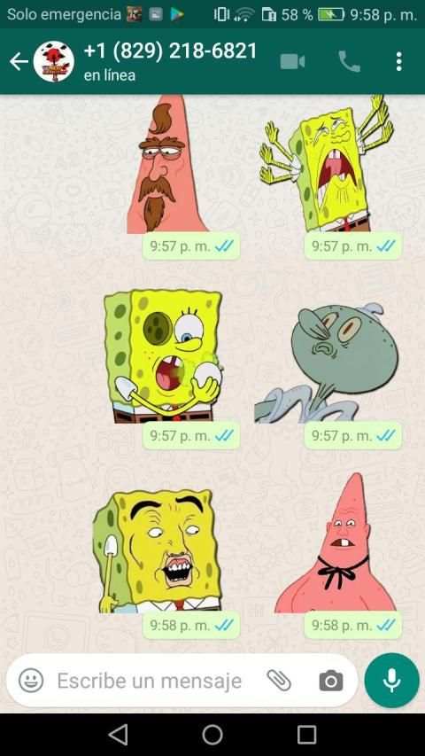 Cartoons Stickers BobEsponja WhatsAp-WAStickerApps screenshot 6