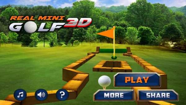 3D Mini Golf nyata screenshot 2