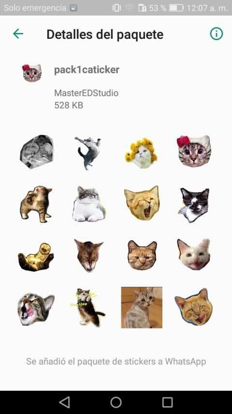 Nuevos Stickers memes gatos WhatsApp-WAStickerApps screenshot 3
