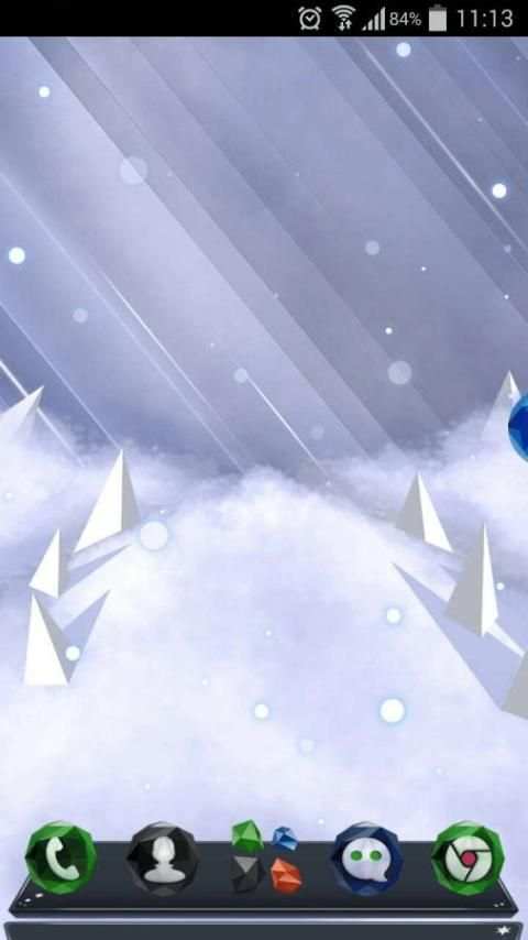 Next Ice World 3D Theme स्क्रीनशॉट 1