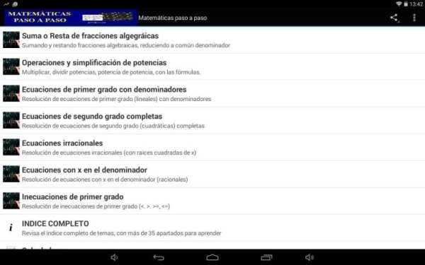 Matemáticas paso a paso screenshot 1