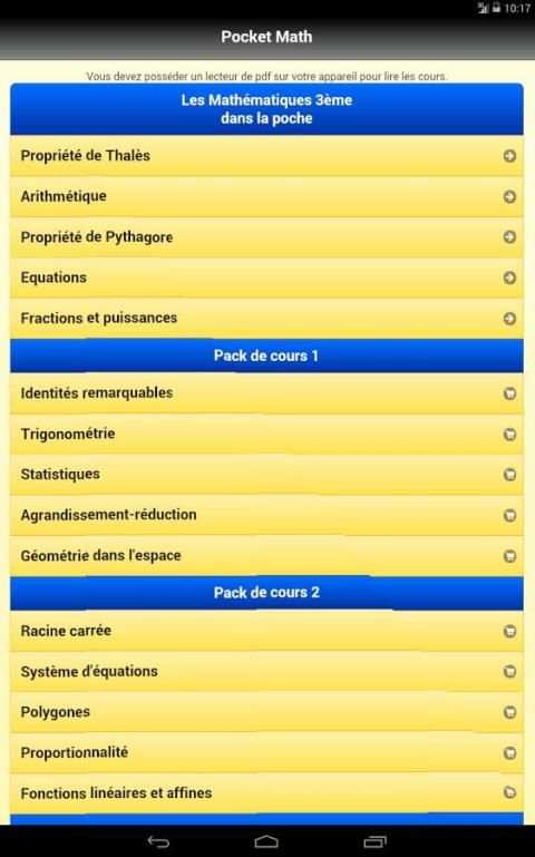 Pocket Math 3ème скриншот 8
