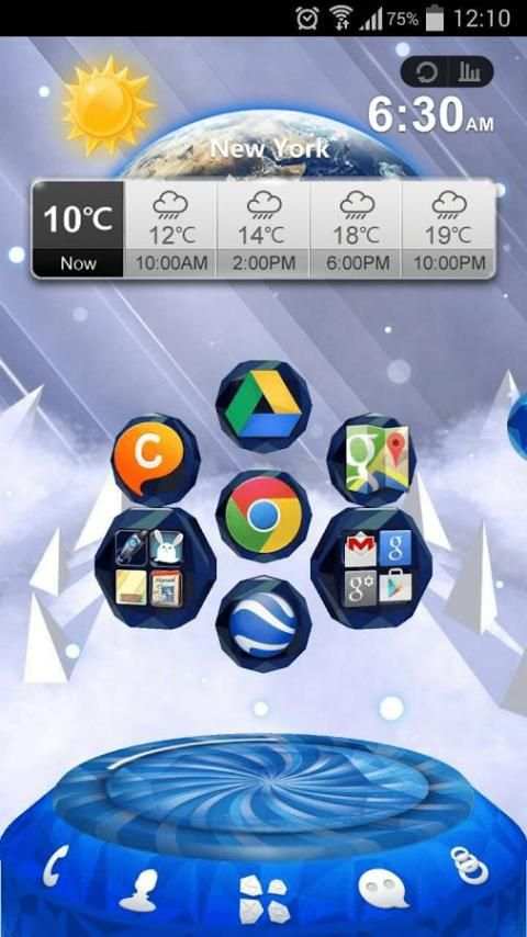Next Ice World 3D Theme स्क्रीनशॉट 5