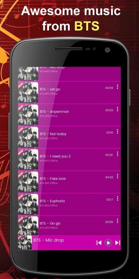 BTS MP3 Offline स्क्रीनशॉट 4