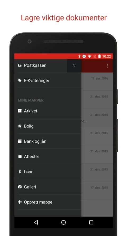 Digipost screenshot 2
