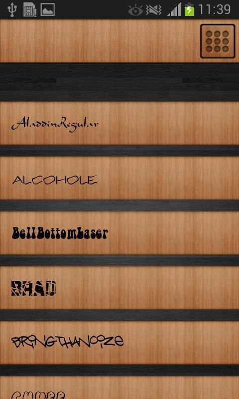 Galaxy Font Style 7 تصوير الشاشة